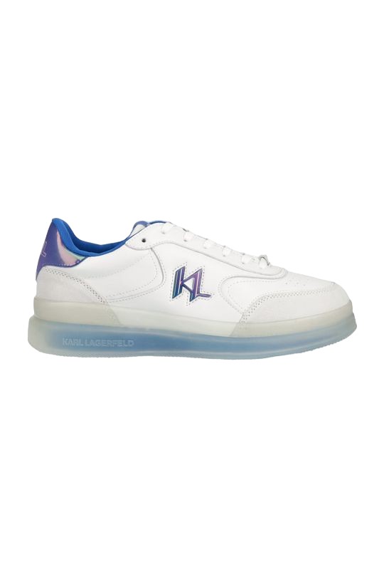 Ανδρικά Sneakers Karl Lagerfeld Nano KL Lace Lo White Lthr W_ Blue  KL53426-01B
