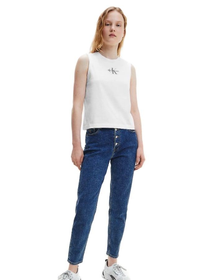 Γυναικείο Top Calvin Klein Monogram Tank Top Bright White J20J216578-YAF