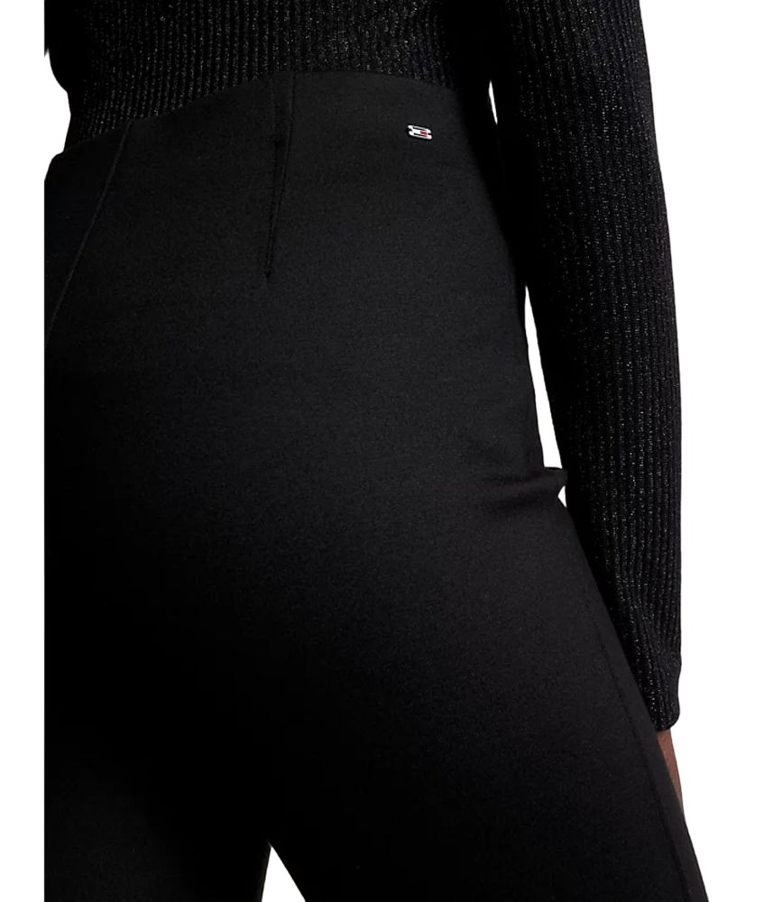 Tommy Παντελόνι Black Hilfiger WW0WW39721-BDS Γυναικείο Knitted Slim Elevated Pant