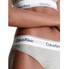 Γυναικείο Εσώρουχο Calvin Klein Tanga Grey Heather 000QF5981E-P7A