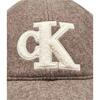Γυναικείο Καπέλο Calvin Klein Felt/Sherpa Cap W/Chenille Log Demitasse Heather LV04F5092G-BAM