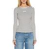 Γυναικείο Πουλόβερ T-Shirt Calvin Klein Woven Label Tight Ck Black Bright White Striped J20J223611-0GO