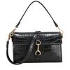 Γυναικεία Τσάντα EVERY OTHER Single Strap Flapover Shouler Bag Black 12095-BLACK