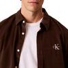 Ανδρικό Πουκάμισο Calvin Klein Ls Corduroy Easy Brown Cork LV04RH114G-WFM