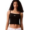 Γυναικείο Top Calvin Klein Jeans A- Woven Label Rib Cami Brilliant Black LV047C908G-UB1