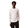 Ανδρική Μπλούζα Calvin Klein Ls Waffle Badge Crewnk Tee Tofu LV040EM217-YAS