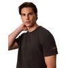 Ανδρικό T-Shirt Calvin Klein Ss Waffle Badge Crewnk Tee Pirate Black LV04RJ208G-8MN