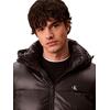 Ανδρικό Μπουφάν Calvin Klein Ls Glossy Detachable Hd Down Black LV04RH505G-UB1