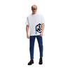 Ανδρικό T-Shirt Karl Lagerfeld Jeans Klj Monogram Sslv Tee White 236D1751-J109