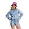 Γυναικείο Πουκάμισο Karl Lagerfeld Klj Tied Sleeve Denim Shirt Vintage Light Blue Stone 241J1602-J320