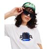 Γυναικείο T-shirt Karl Lagerfeld Klj Relaxed Graffiti Tee White 241J1711-J109