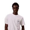 Ανδρικό T-shirt Calvin Klein 20s April  Graphic Seasonal Fashion Bright White LV04RE825G-YAF
