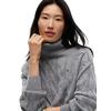 Γυναικείο Πουλόβερ Tommy Hilfiger Soft Wool Cable Roll-Nk Ls Swt Medium Grey Heather WW0WW46791-P7D