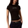 Γυναικείο T-Shirt Calvin Klein Ss Slim Fit Heart Logo Tee Black LV047H835G-UB1