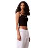 Γυναικείο Top Calvin Klein Jeans A- Woven Label Rib Cami Brilliant Black LV047C908G-UB1