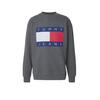 Ανδρικό Φούτερ Tommy Jeans Melange Flag Crew Grey Htr DM0DM21186-P6N