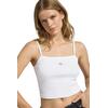 Γυναικείο Top Calvin Klein Jeans A- Woven Label Rib Cami Brilliant White LV047C908G-YAA