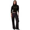 Γυναικείο Πουλόβερ Calvin Klein Ls Logo Tneck Black LV047H329G-UB1