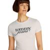 Γυναικείο T-shirt Tommy Jeans Slim Essential Logo Ext Ecru DW0DW19447-YBH