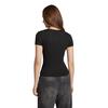 Γυναικείο T-shirt Tommy Jeans Slim Pointelle Rib Black DW0DW19493-BDS