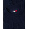 Ανδρικό Πουλόβερ Tommy Hilfiger Tjm Reg Classic Flag Cable Swtr Dark Blue DM0DM23405-C1G