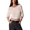 Γυναικείο Πουλόβερ Calvin Klein Woven Label Crewneck Tofu LV047H303G-YAS