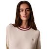 Γυναικείο Πουλόβερ Calvin Klein Woven Label Crewneck Tofu LV047H303G-YAS