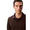 Ανδρικό Polo Calvin Klein Ls Supima Cotton Solid Polo Chocolate Torte LV040EM909-GRO