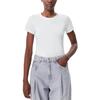 Γυναικείο T-shirt Calvin Klein Logo Elastic Brilliant White J20J225540-YAA