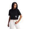 Γυναικείο T-Shirt Karl Lagerfeld Reg Cropped Monogram Tee Black A2W17076-999