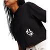 Γυναικείο T-Shirt Karl Lagerfeld Reg Cropped Monogram Tee Black A2W17076-999