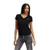 Γυναικείο T-Shirt Karl Lagerfeld KLJ Slim V Neck Tee Black A2W17097-999