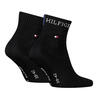 Ανδρικές Κάλτσες Tommy Hilfiger Quarter 2p Tab Black 701232466-003