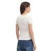 Γυναικείo T-Shirt Tommy Jeans Tjw Slim Linear Ext Ancient White DW0DW18398-YBH