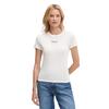 Γυναικείο T-Shirt Tommy Jeans Slim Essential Logo2 Tee Ext Ecru DW0DW20913-YBL