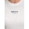 Γυναικείο T-Shirt Tommy Jeans Slim Essential Logo2 Tee Ext Ecru DW0DW20913-YBL