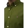 Ανδρικό Πουκάμισο Tommy Hilfiger Flex Flannel Solid Rf Shirt Huntsman Green MW0MW40469-MT1