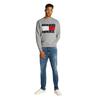 Ανδρικό Φούτερ Tommy Jeans Melange Flag Crew Grey Htr DM0DM21186-P6N