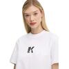 Γυναικείο T-shirt Karl Lagerfeld Reg Ss K Logo White A1W17031-100