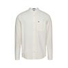 Ανδρικό Πουκάμισο Tommy Jeans Linen Mix Band Collar Ecru DM0DM20876-YBL