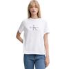 Γυναικείο T-Shirt Calvin Klein Hr Ss ClsscMnlg Cnc Brilliant White LV047B865G-YAA