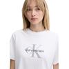 Γυναικείο T-Shirt Calvin Klein Hr Ss ClsscMnlg Cnc Brilliant White LV047B865G-YAA