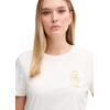 Γυναικεία Μπλούζα Τommy Hilfiger Gold Crest Reg Ss Tee Ecru WW0WW46153-YBL