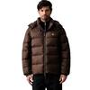 Ανδρικό Μπουφάν Calvin Klein Ls Nylon Zip Off Hood Down Puffe Brown Cork LV04RG515G-WFM
