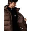 Ανδρικό Μπουφάν Calvin Klein Ls Nylon Zip Off Hood Down Puffe Brown Cork LV04RG515G-WFM