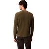 Ανδρική Μπλούζα Calvin Klein Ls Waffle Badge Crewnk Tee Olive Night LV04RJ209G-LI1