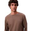 Ανδρικό Τ-Shirt Calvin Klein Ls Supima Interlock Solid Crewneck Morel LV04LD227G-PDK