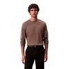 Ανδρικό Τ-Shirt Calvin Klein Ls Supima Interlock Solid Crewneck Morel LV04LD227G-PDK
