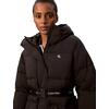Γυναικείο Μπουφάν Calvin Klein Belted Midweight Puffer Black LV047D507G-UB1