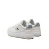 Γυναικεία Sneakers Calvin Klein Bold Platf Low Lace Lth Ml Mtl Bright White Silver YW0YW01516-0K9